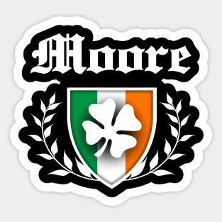 Moore Shamrock Crest Sticker